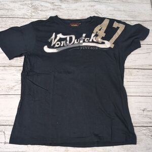 Von Dutch Black Graphic Tee Size Medium